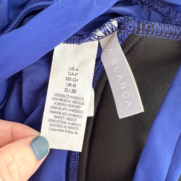 NEW La Blanca Island Goddess Skirted One Piece Swimsuit Size 4 - Picture 5 of 8